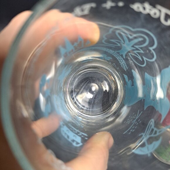 Peanut Butter Wizard Of Oz Drinking Glass Tumbler Toto Dorothy Drinkware Blue - Picture 8 of 11